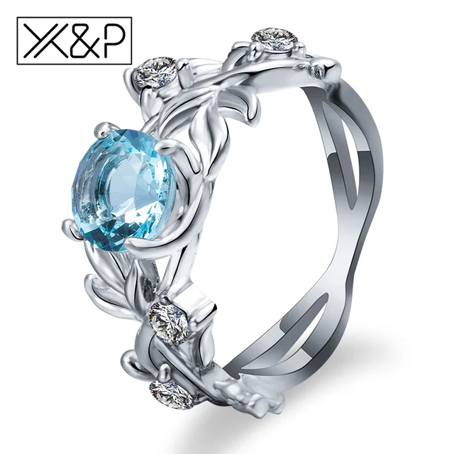X&P Fashion Charm Alloy Crystal Silver Finger Rings for Women Girl Party Classic X&P Fashion Charm Alloy Crystal Silver Finger Rings for Women Girl Party Classic