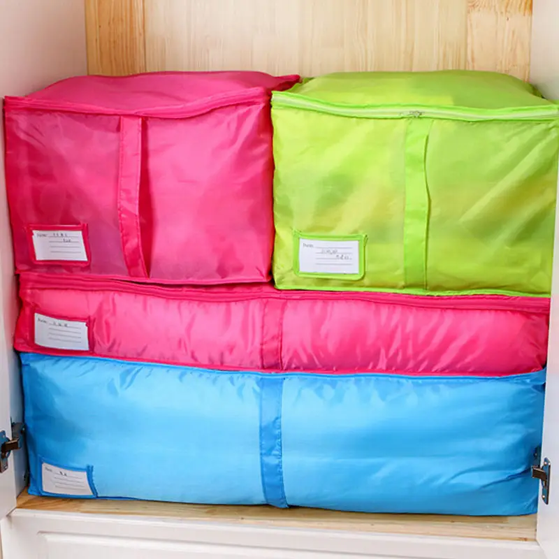 

1Pcs Waterproof Foldable Blanket Quilt Closet Clothes Storage Bags Packing Cube Travel Luggage Organizer Box Pouch 2Color