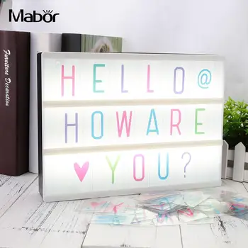 

85pcs/lot Cinema Light Box Letters for The A4 Cinema Light Box Black Colorful Letters & Signs Cards For DIY Bar Home Xmas Decor
