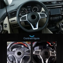 Высоко оборудованный для Nissan Kicks автомобильный Стайлинг ABS Матовый руль кнопка Крышка отделка аксессуары для интерьера