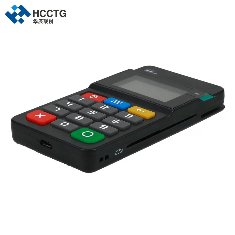 Мобильный чип оплаты считыватель кредитных карт Mpos терминал машина с Pinpad HTY711