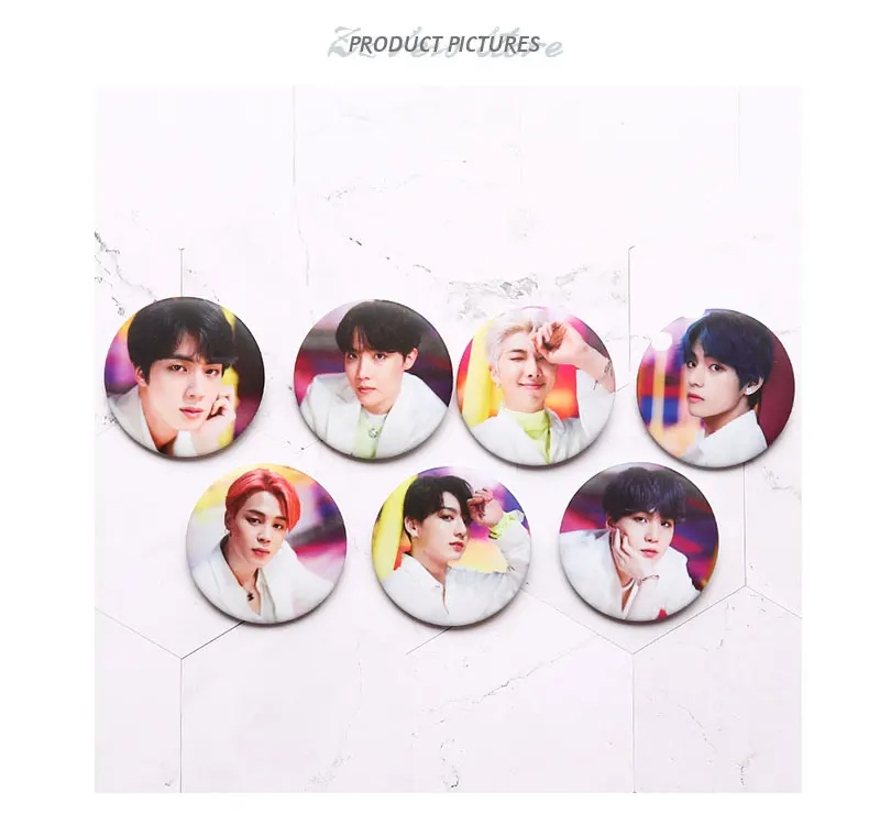 Year-End Clearances Kpop Bangtan Boys Pin Album Brooch Badge Accessories For Clothes Hat Backpack Decoration