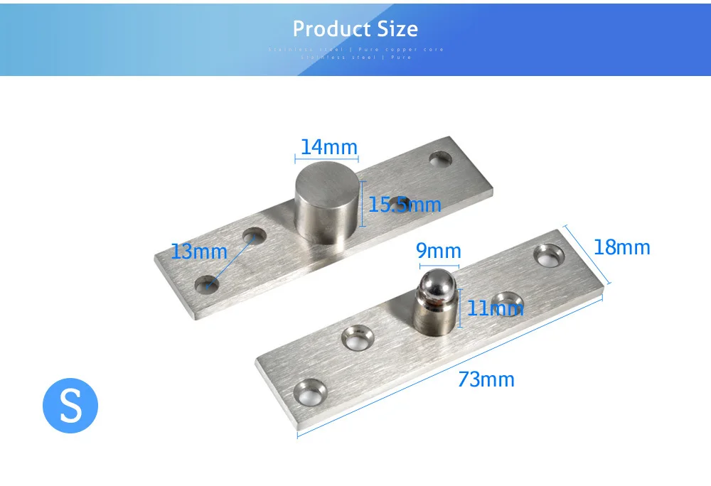 Поворотная Петля из нержавеющей стали, поворотные внутренние дверные петли, Поворотная Петля, мебельная фурнитура, аксессуары