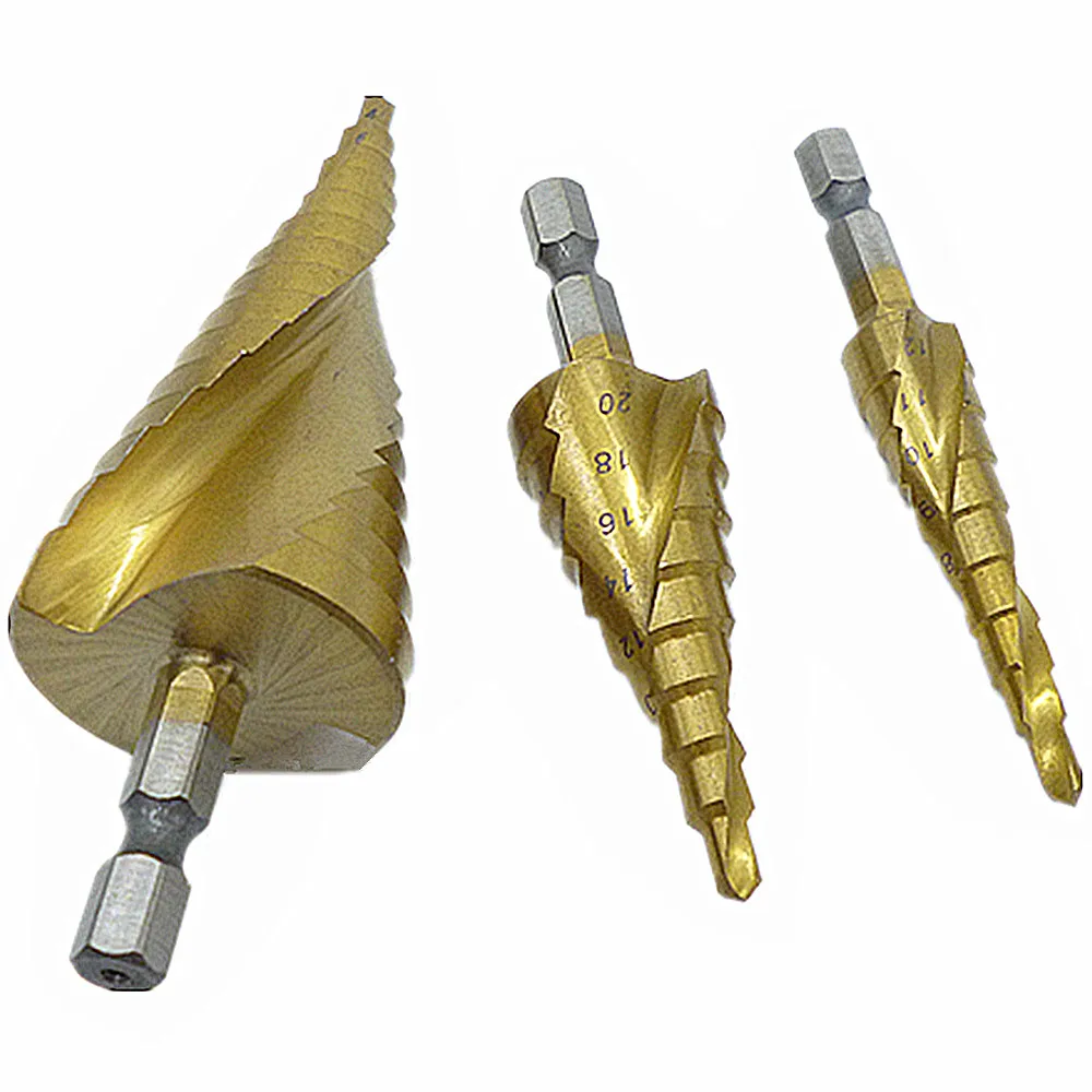 3pcs-Hex-Hss-High-Speed-Steel-Titanium-Coated-Spiral-Grooved-Step-Drill-Bits-Set-Cone-Drill (1)