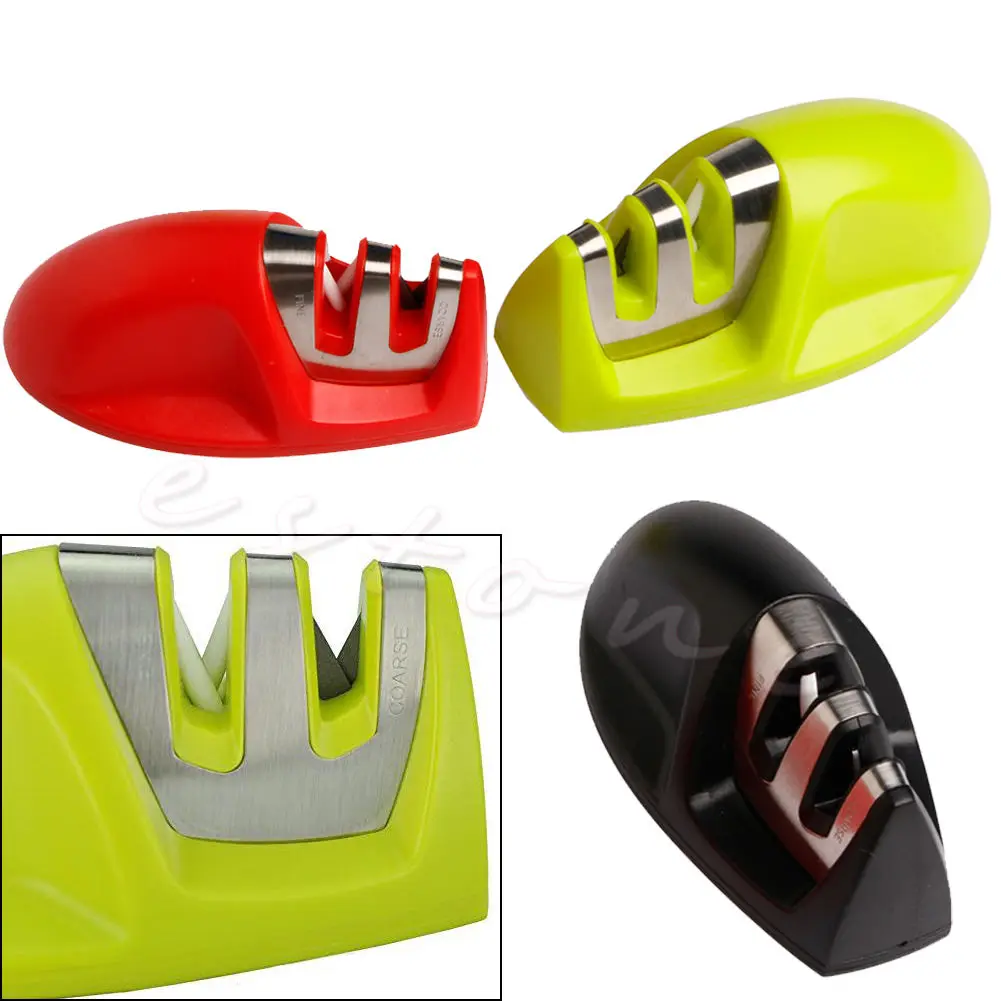 

Portable Knife Sharpener Tool Sharpener Kitchen For Knife Two-Stage Diamond