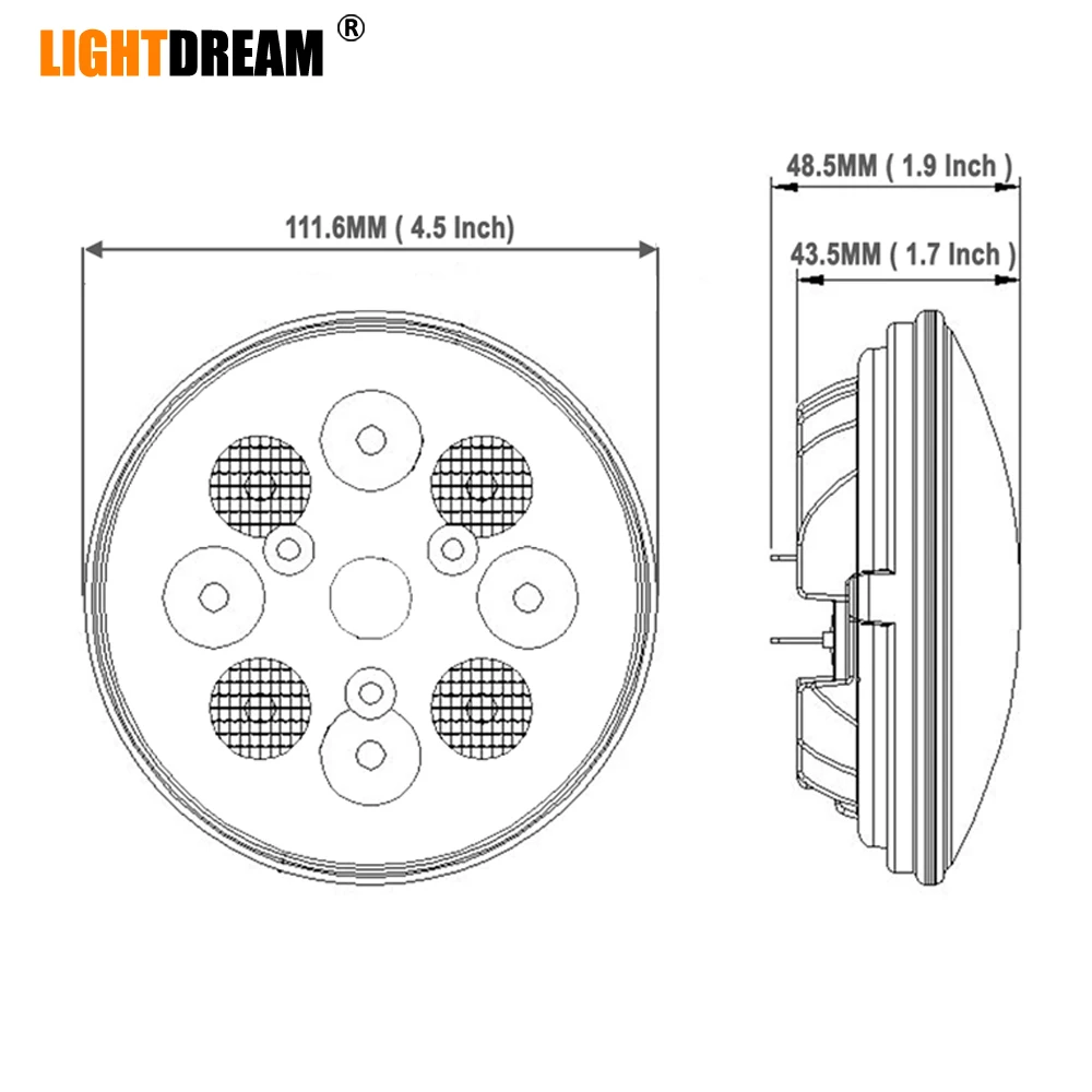 Kaufen PAR36 Luftfahrt Grad LED Flugzeug Landung oder Taxi Licht 12V 24V DC Hohe abblendlicht 24W led arbeit lichter Combo Sealed Beam x2pcs lot