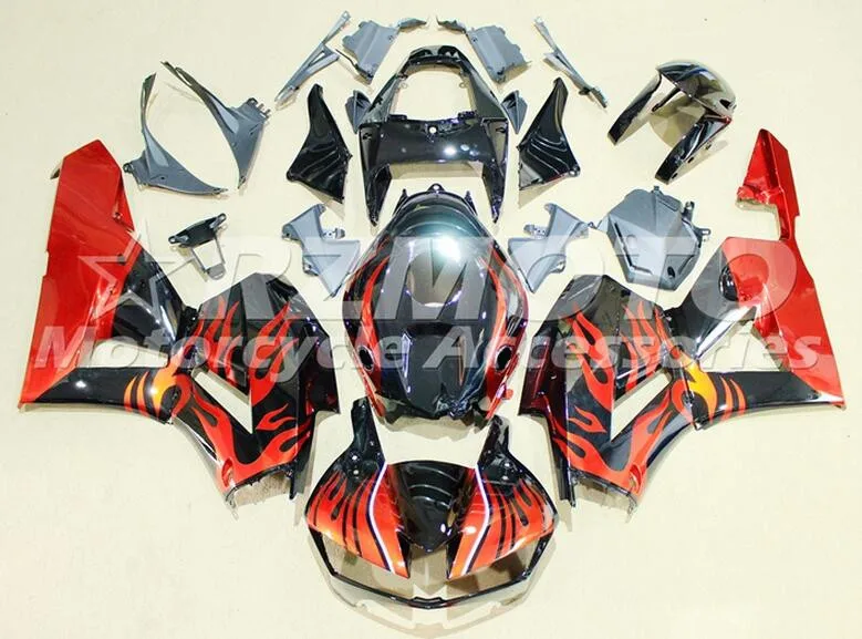 

New Injection Mold Full Fairing kit Fit For Honda CBR600RR F5 2013 2014 2015 2016 600RR 13 14 15 16 ABS fairings set Red Flame