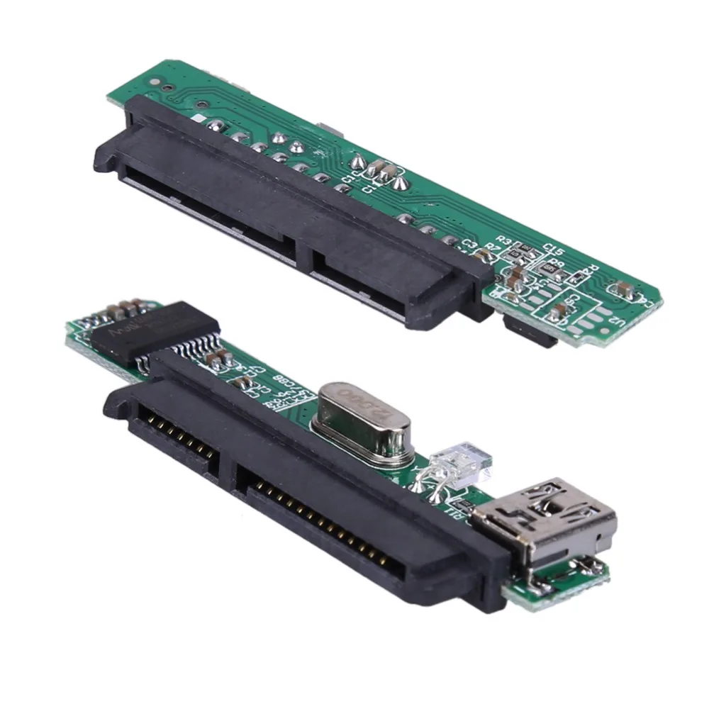 2.5inch USB 2.0 TO SATA 7 + 15 Pin Hard Disk Adapter Converter for 2.5
