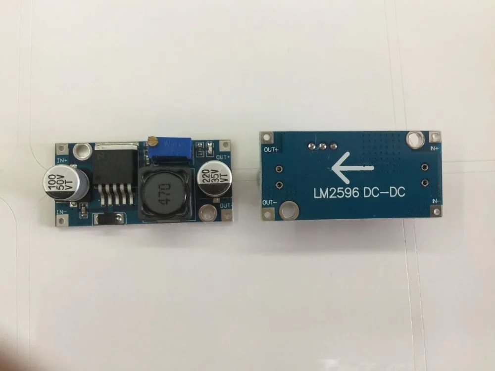 Switching Power Supply 50pcs/lot LM2596 DC-DC Step-down Adjustable CC/CV Power Supply Module LED driver