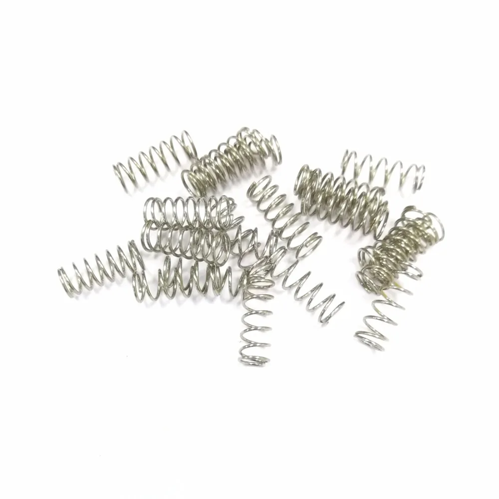 

Wholesale 10pcs stainless steel tension spring extenson springs non-corrosive compression spring electrical springs 0.4*8*10mm