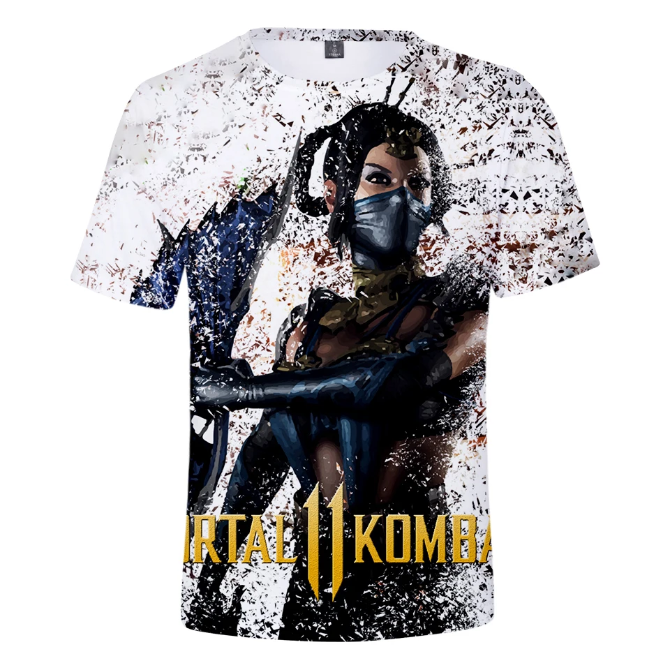 3D Mortal Kombat 11 Футболка мужская/wo Мужская популярная летняя футболка высокого качества мягкая классическая Harajuku футболки Mortal Kombat 11 Топы