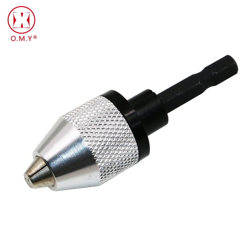 

0.3-6mm Mini Keyless Drill Chuck Quick Change Adapter Converter with 1/4 Hex shank