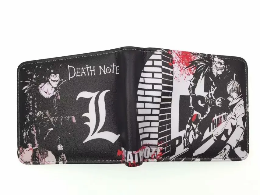 Новинка кошелек из аниме Death Note мужской держатель для кредитных карт кошельки с