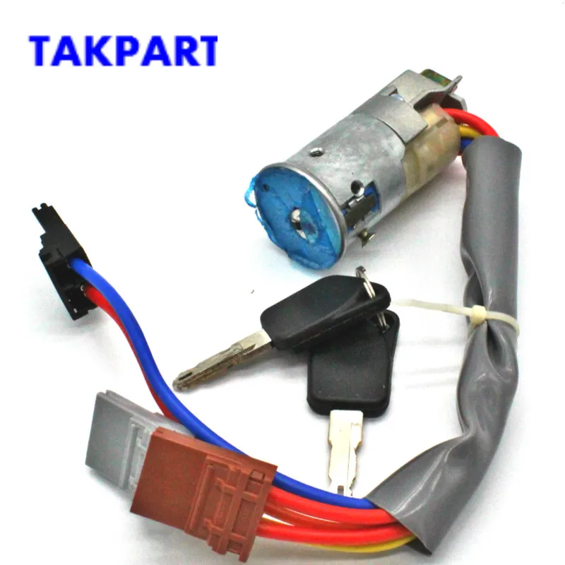 

TAKPART for PEUGEOT 306 93-02 IGNITION BARREL SWITCH LOCK + KEYS 6 PIN NEW 4162-996P