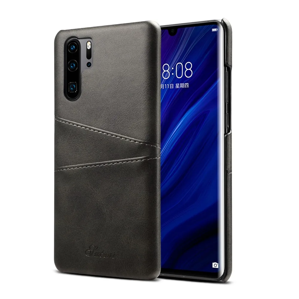 

Luxury Phone Cover For Huawei P30 Pro Cases Waterproof Anti-knock Heavy Protection Cover With Card Pocket Business Essential