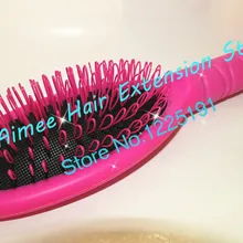 2 шт № 1 Розовая щетка для наращивания волос/профессиональная расческа для волос