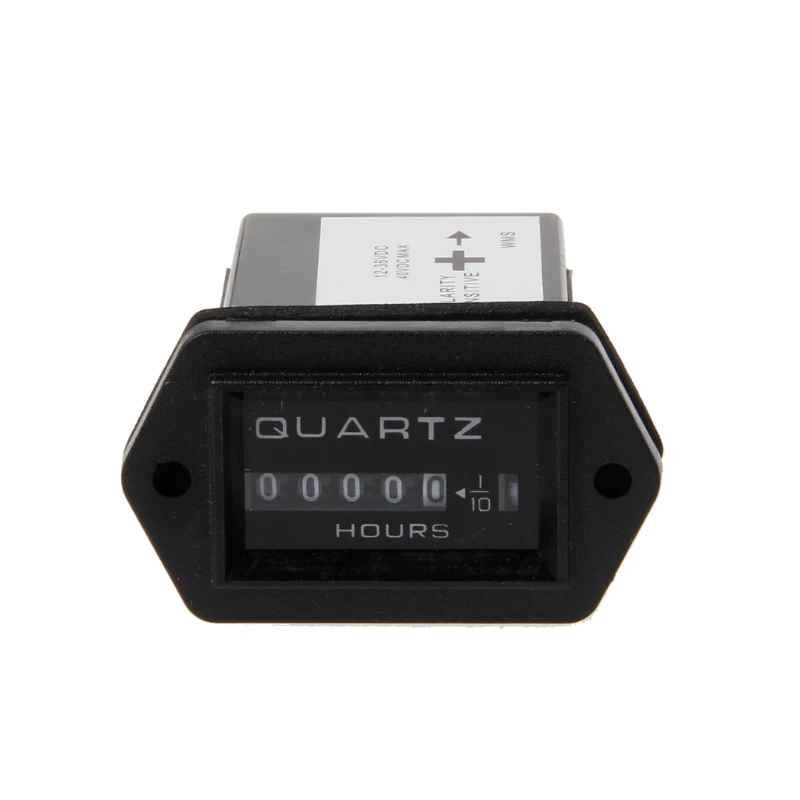 

OOTDTY New DC12-36V Generator Sealed Hour Meter Counter For Boats Trucks Tractors Cars