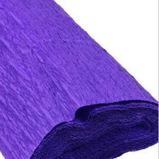 240*50 см Декоративные оригами гофрированная бумага ремесло DIY цветок обертывание складной Скрапбукинг Подарочные украшения для вечеринки гирлянда - Цвет: Deep purple