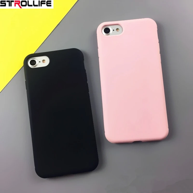 

STROLLIFE Candy TPU Soft Silicon Phone Cases For iphone 7 case Ultra Slim Full Protect Cover For iphone 7Plus 6 Plus 6 6s Capa