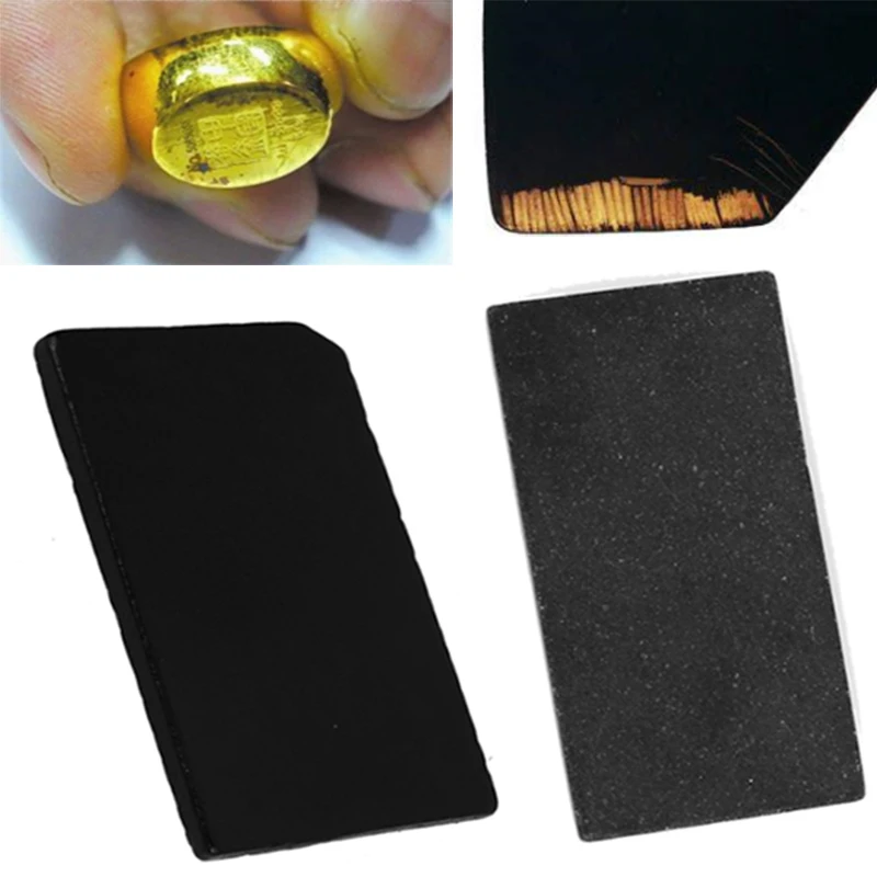 Золото тестирование Инструменты Черный Touchstone метеорит сланец золото чистоты тестер проверка оборудования идентификации ювелирных