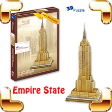 Новогодний подарок Empire State 3D головоломка модель высотная структура здания DIY игрушка образовательная игра украшение офисного дома