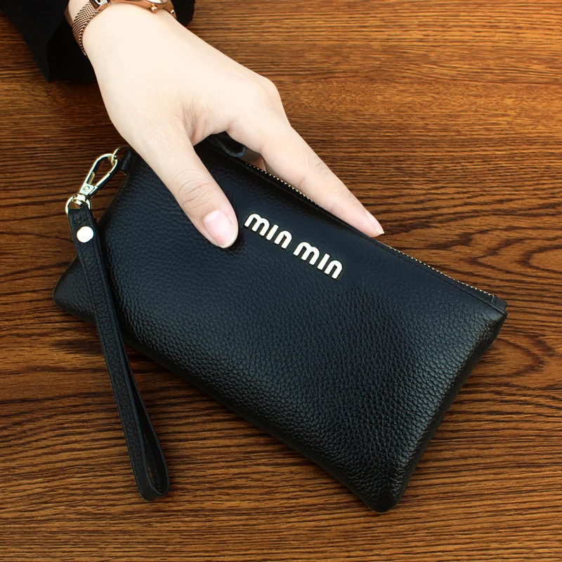 The first layer of leather ladies small bag clutch bag fashion trend coin purse mobile phone bag leather female simple small
