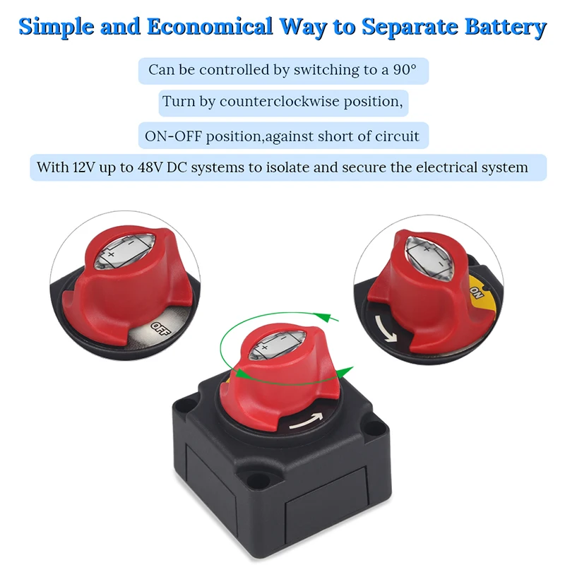 ADPOW морской катер автомобиля батарея изолятор выключатель отключения терминал 12 В 24 в водонепроницаемый грузовик автомобиль батарея переключатель
