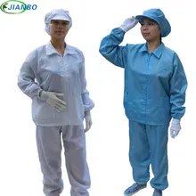 Антистатическая одежда с длинными рукавами одежда для стерильных помещений Рабочий жилет безопасности сине-белая полоса молния Пылезащитная одежда включает в себя рабочие брюки костюм