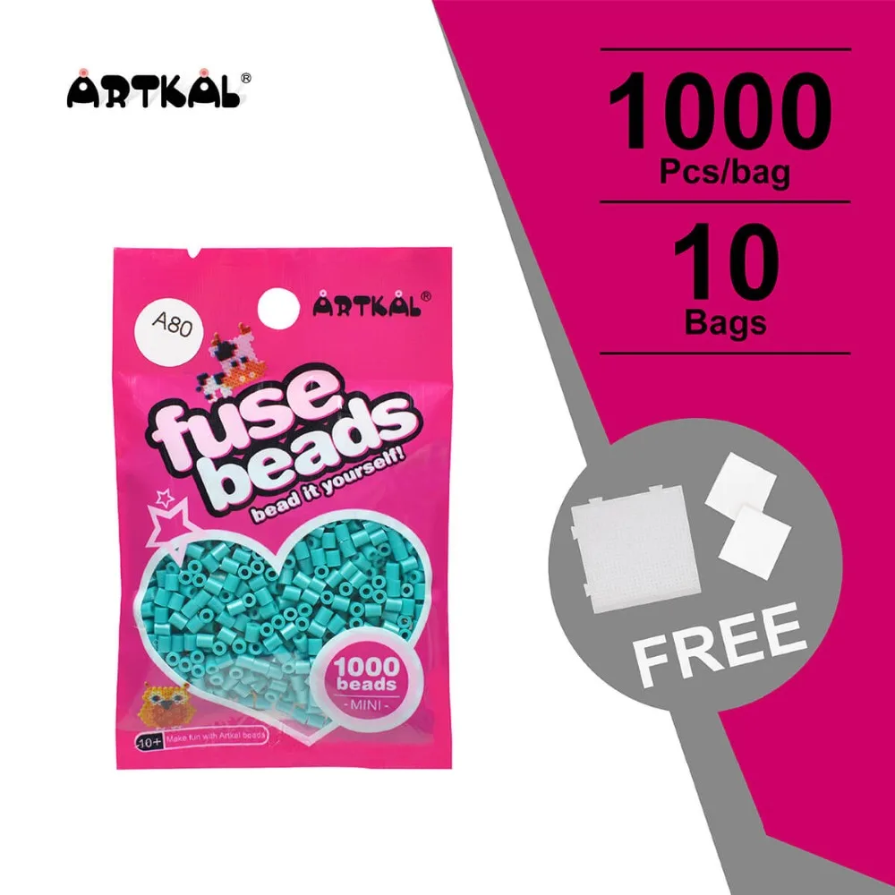 

10 Bags A-2.6mm SOFT Flexible Mini Artkal Beads Made Classic Toy Buidling Block Best Children Toys Hama Perler Diy Beads