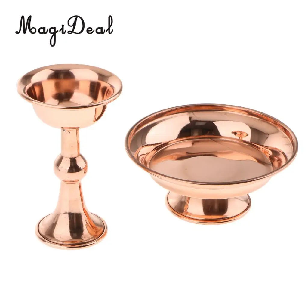 

MagiDeal Tibetan Buddhist Mikky Offering Water Bowl Divine Focus Ritual Vessel