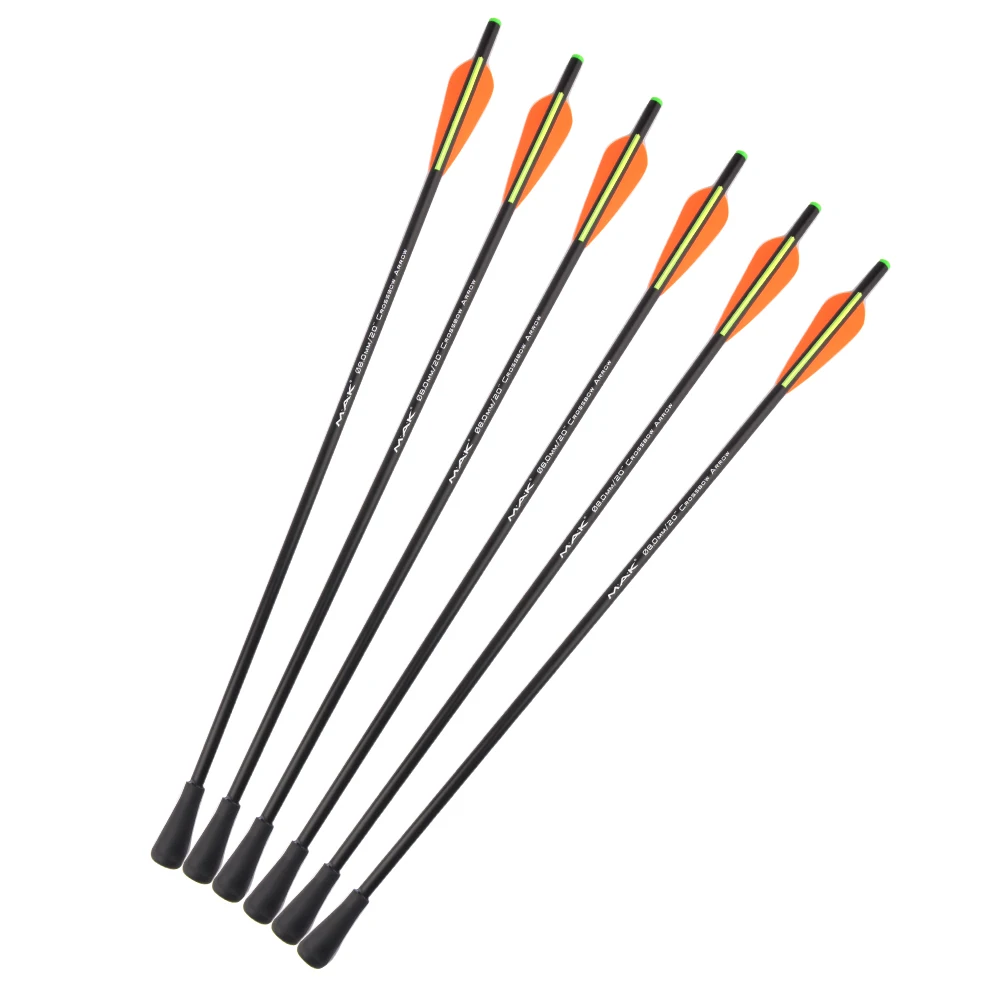 20 Inches Fiberglass Crossbow Arrow Diameter 8.8mm with Rubber Tip for Target Archery Hunting Shooting | Спорт и развлечения