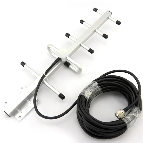 

Direct Marketing 5Units 800-960MHz Outdoor Yagi Antenna 900MHz Yagi Antenna For GSM/CDMA booster repeater + 10M Cable