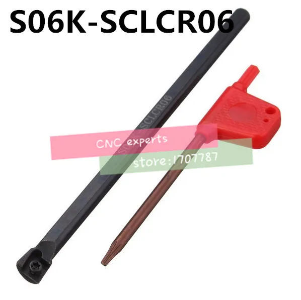 

S06K-SCLCR06,turning tool holder boring bar internal turning tools screw locked mini lathe tool holder for CCMT 060204 inserts