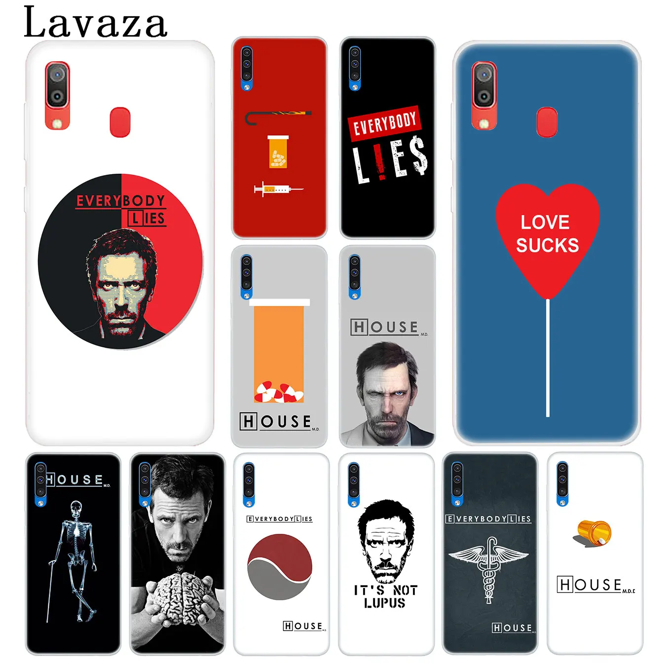 Твердый чехол для телефона Lavaza House MD everybody lies Samsung Galaxy A20E M40 M30 M20 M10 A10 A20 A30 A40 A50 A60 A70 S |