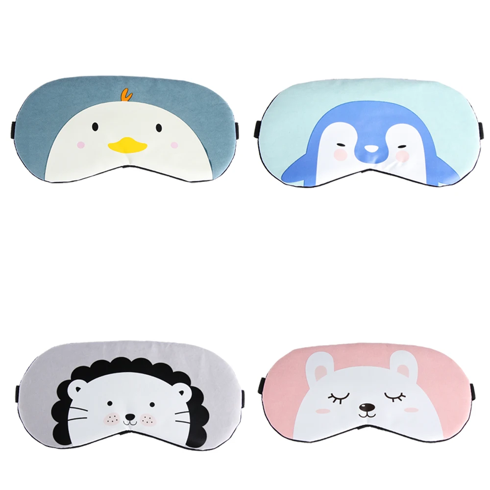 

Cartoon Animal Cute Sleep Eye Mask Eyeshade Cover Blindfold Sleeping Aid Patch Travel Massage Relax Blindfold Cover Eye Patch