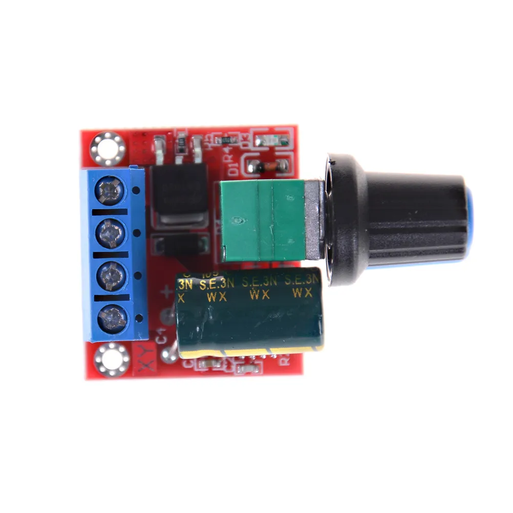Mini DC Control Switch LED Dimmer Speed Controller 5A 4.5V-35V Speed