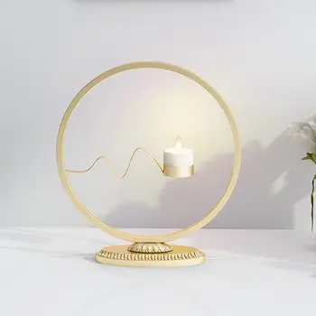 

Geometric Candlestick Metal Vase Wall Home Decoration Minimalist Interior Design