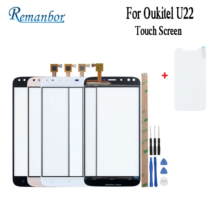 Remanbor For Oukitel U22 Touch Screen Perfect Replacement Panel TP Phone Accessories+Tools+Adhesive+Film | Мобильные телефоны и
