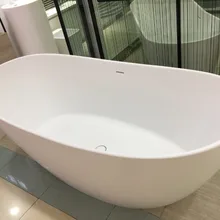 1800x850x630 мм твердая поверхность акриловый кварц CUPC одобренная Ванна овальная отдельно стоящая кварцевая Ванна RS6569Q