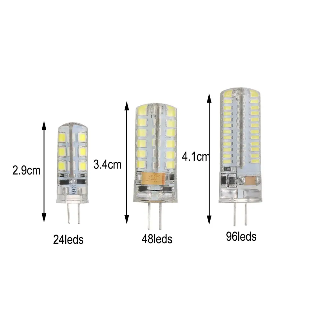 1 шт. G4 светодиодный SMD капсульный кукурузный свет лампы заменить галогенные 12 В/220 В теплый/холодный белый энергосберегающий светодиодный силиконовый светильник