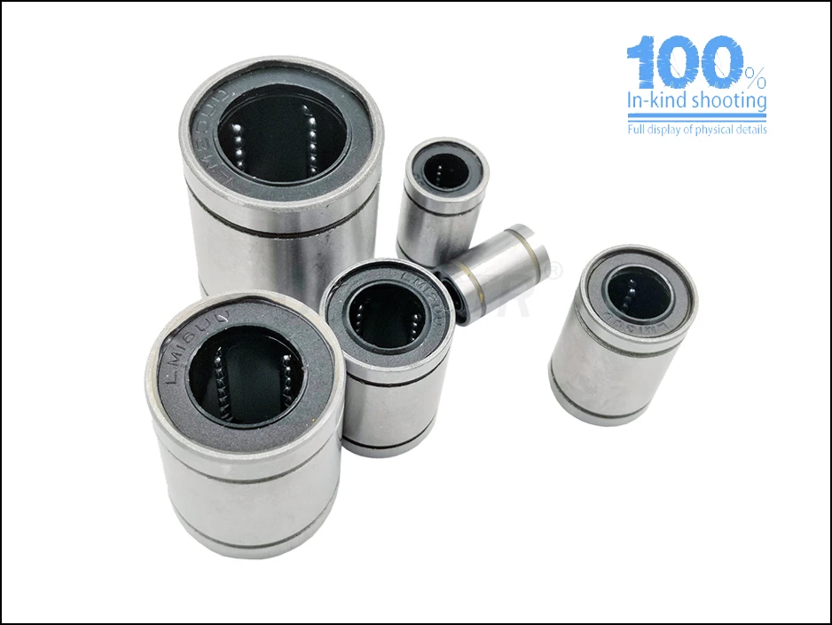 3D Printer Accessories Linear Bearing Slide LM6UU LM8UU LM10UU LM12UU LM16UU LM20UU Linear Motion CNC for Rods Liner Rail 12