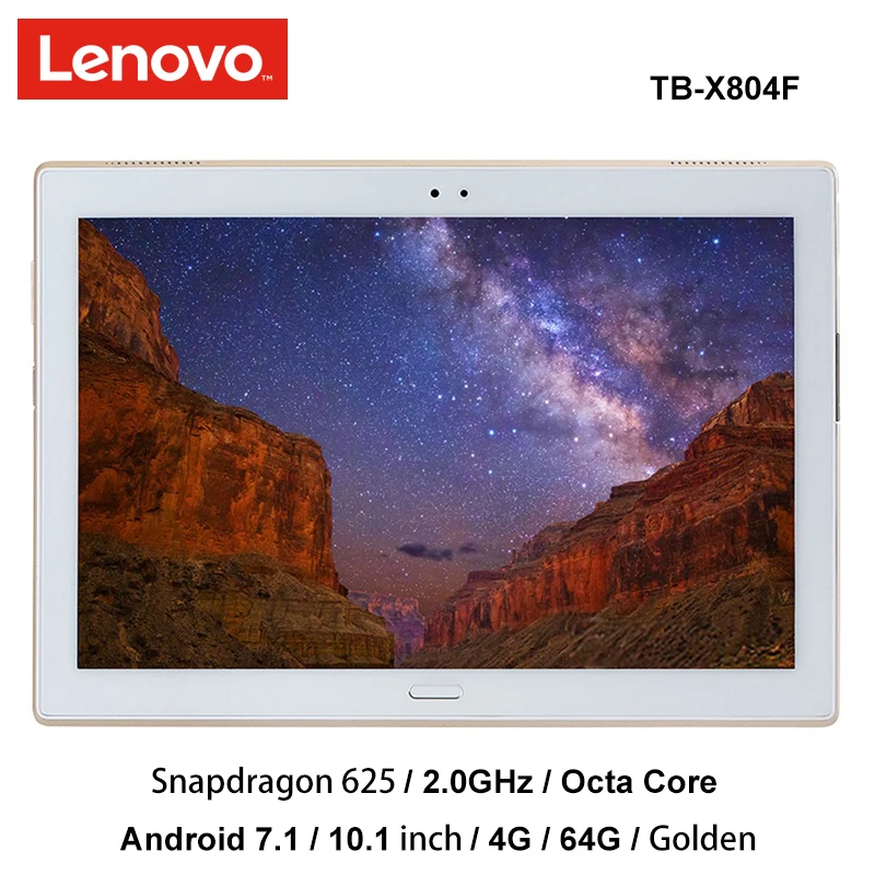 

lenovo XiaoXin 10 inch snapdragon 625 4G Ram 64G Rom 2.0Ghz octa core Android 7.1 Gold 7000mAh tablet pc wifi tb-X804F