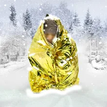 4 шт. термозащитное одеяло аварийное одеяло водостойкое теплое спасательное многофункциональное погодное безопасное высокоинтенсивное отражение одеяло