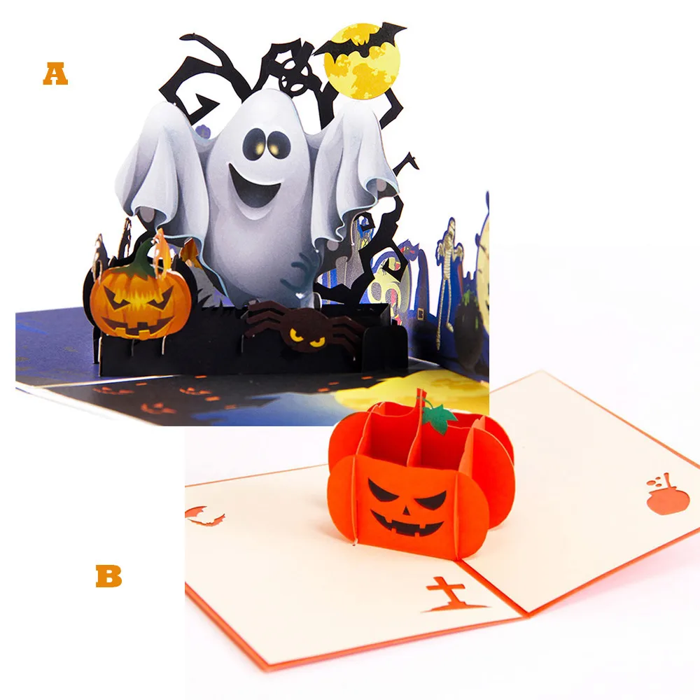 halloween pumpkin ghost greeting cards party anniversary cards halloween anniversary card