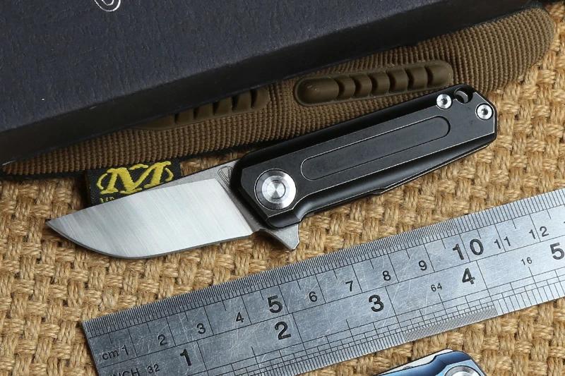 

VOUKING T03 Flipper folding knife M390 blade KVT ball bearing Titanium camping hunting outdoor Survival pocket knives EDC tools