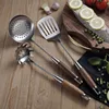 Kitchen Cooking Utensils, Turner/ Soup Ladle/ Slotted Turner/ Slotted Spoon/ Pasta Server, 304 Staniless Steel 3