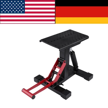 

Adjustable Car Lift Jack Iron Lift Stand Repairing Table Square Pad for Adventure Touring Motorcycle Street Bike Floor Slotted