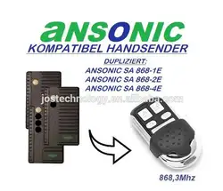 Ansonic SA 868-1E, SA 868-2E, SA 868-4E сменный передатчик Двери Гаража Пульт дистанционного управления 868 МГц Бесплатная доставка