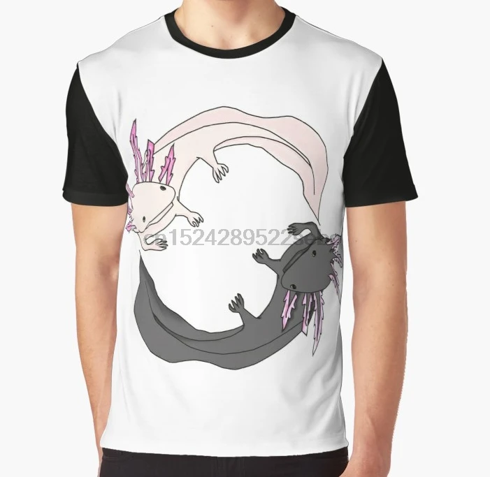 

All Over Print 3D Women T Shirt Men Funny tshirt Axolotls Graphic T-Shirt