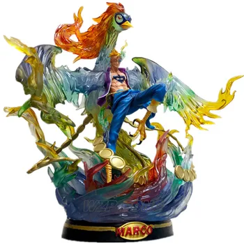 

40cm One Piece Phoenix Battle Form Statue PVC Standing Posture Marco Action Figure Collectible Model Toy Birthday Christmas Gift